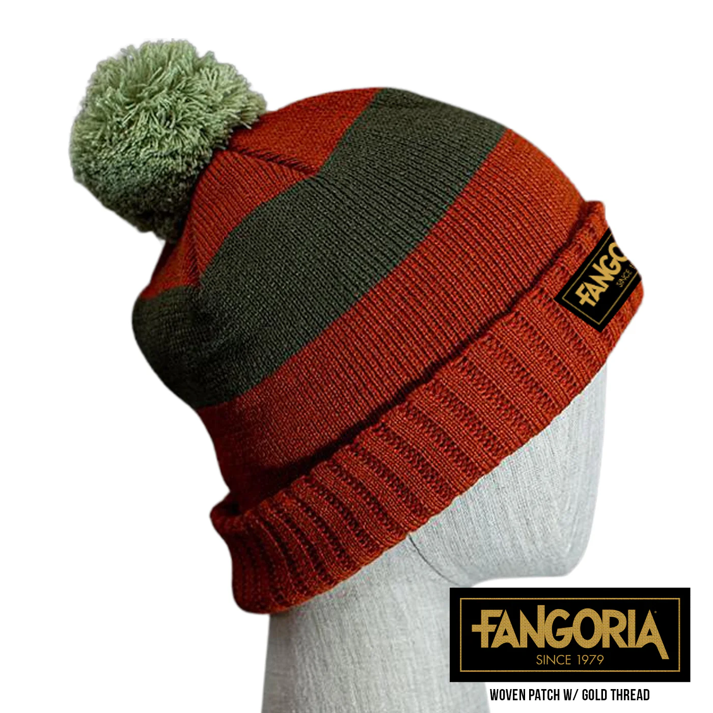 FANGORIA Rust Pom Beanie - Image 2