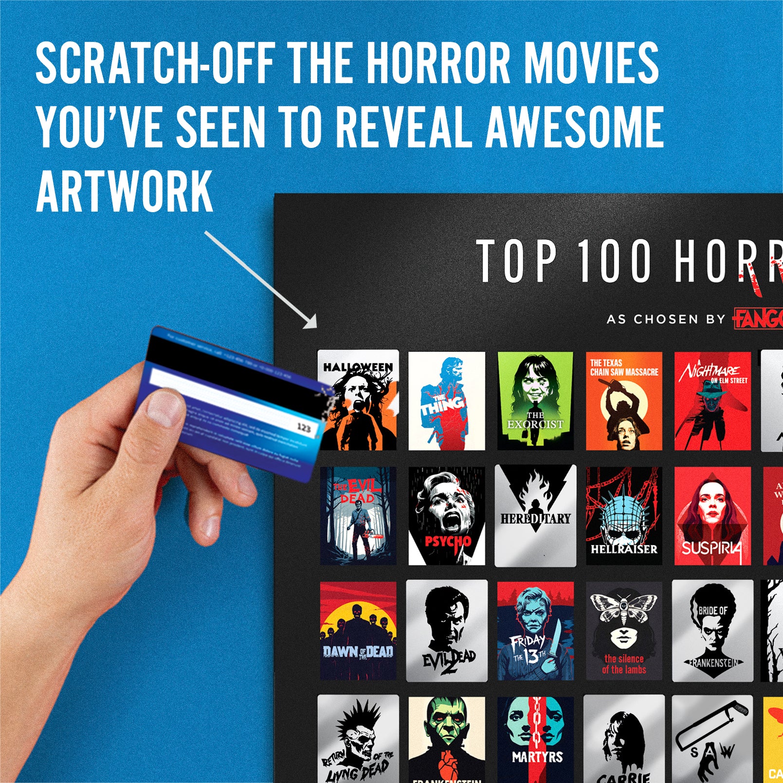 Top 100 Horror Movies Poster - Image 3