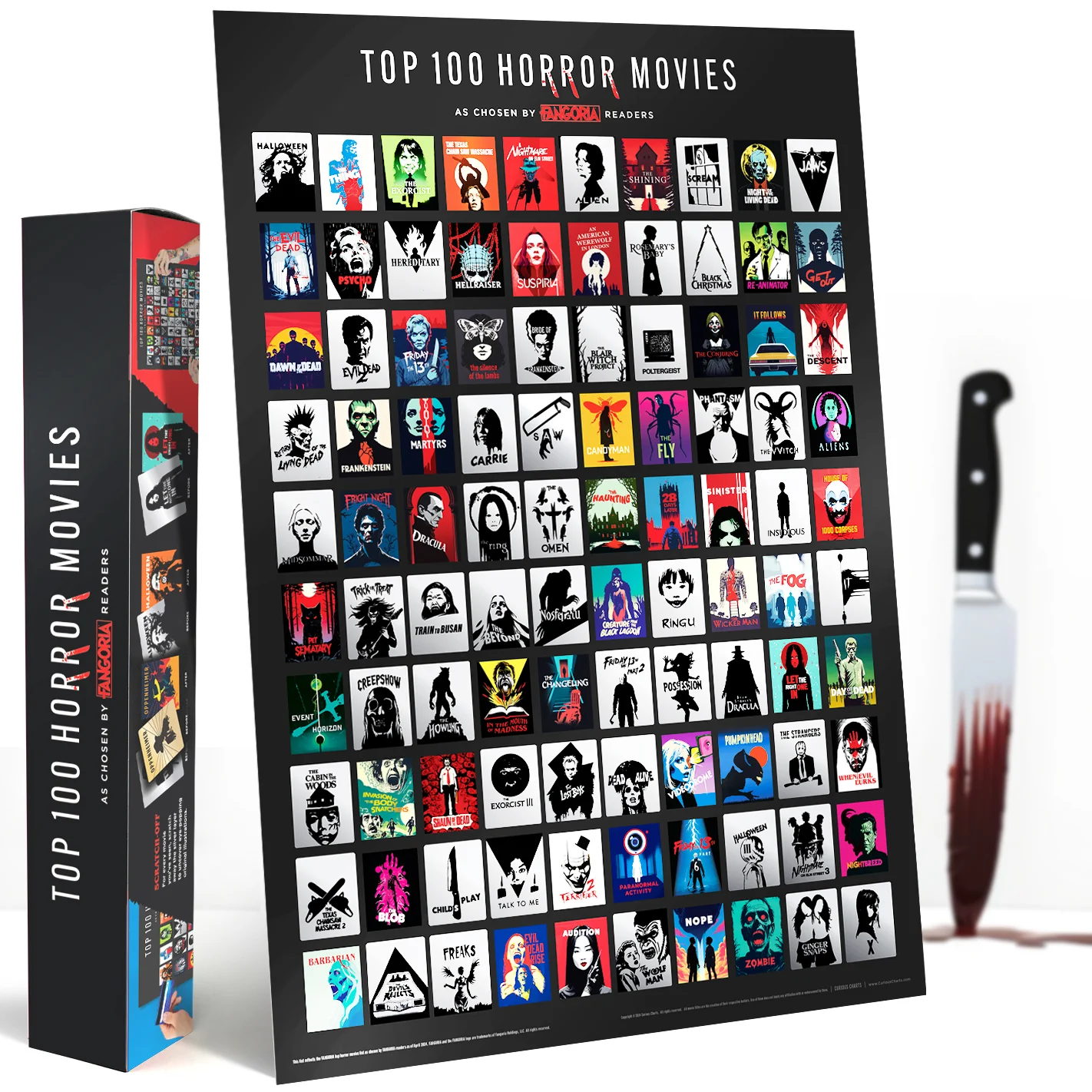 Top 100 Horror Movies Poster - Image 5